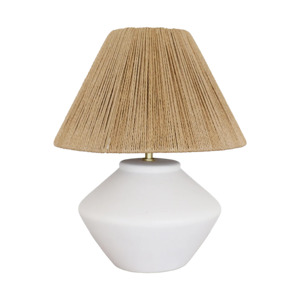 White washed table lamp base