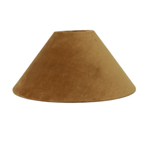 Coolie wide velvet lamp shade 35cm gold