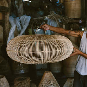 Close to the land rattan shade