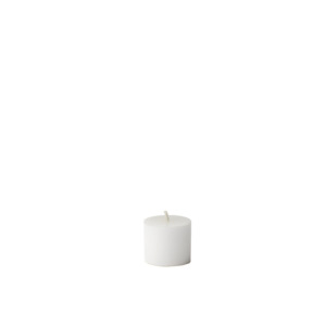 Candles Lanterns: Pillar candle 3.5cm white
