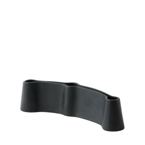 Candles Lanterns: Channel triple candleholder black