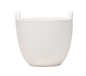 Large terracotta planter off-white 30cm
