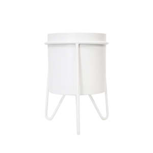 Small planter on stand white