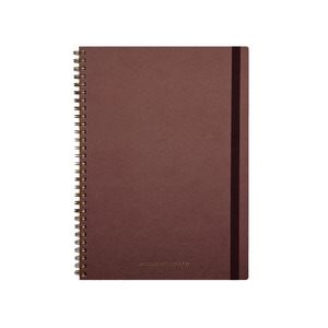 Spiral bound lined notebook cherry
