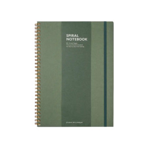 Spiral bound lined notebook forest