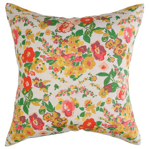 Cushions: SOW Marianne floral linen cushion cover 50cm