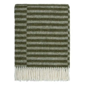 Noah NZ wool throw olive 130 x 190cm
