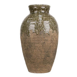 Vases Planters: Glazed urn vase 47cm