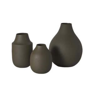 Mona vase olive 11cm