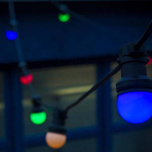 Lighting Outdoors: Outdoor festoon lights coloured small