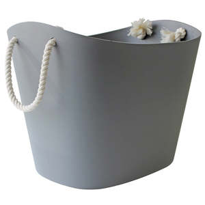 Storage 1: Tub with rope handles large grey 38 litres