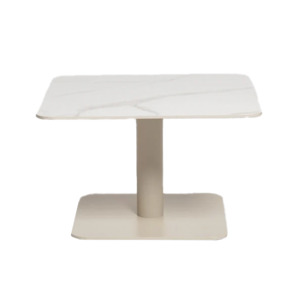 Outdoor stone top side table natural