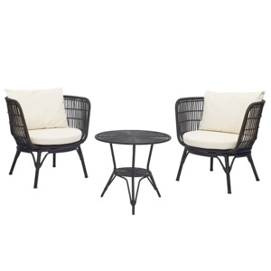 Clifton 3-piece outdoor set black