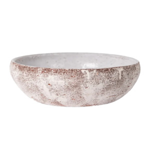Decor: Glacier terracotta bowl 32cm