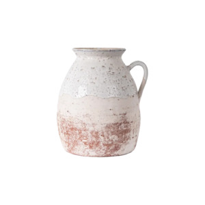 Glacier rustic terracotta jug 23cm