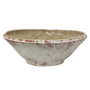 Decor: Larsa rustic terracotta bowl 39cm