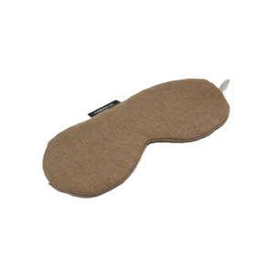 Linen eye mask mocha