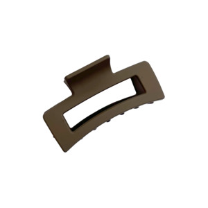 Face: Rectangle claw clip cocoa 8.5cm