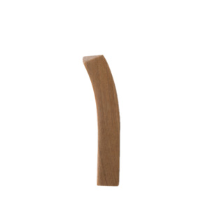 Bow wooden wall hook oak
