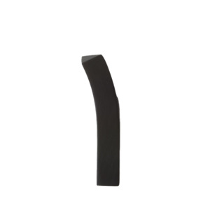Bow wooden wall hook black