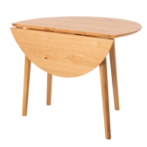 Drop-leaf dining table 100cm