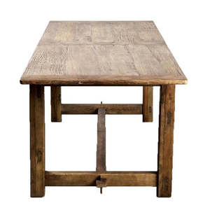 Dining Tables: Reclaimed elm wood dining table