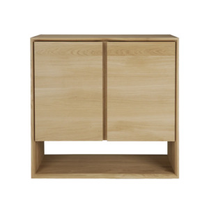 Oak Nordic double door sideboard 80cm