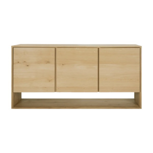 Oak Nordic 3-door sideboard 158cm