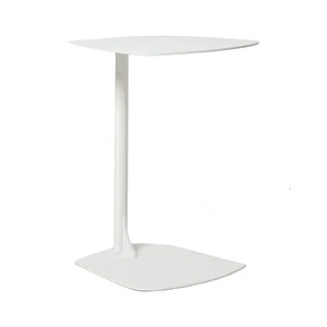 Aluminium sofa side table white