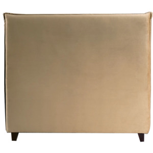 Bedheads: Velvet headboard sand