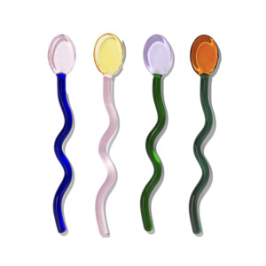 Glass cocktail stirrer set (4)