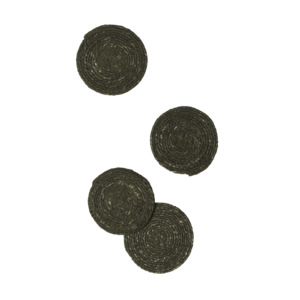 Woven coasters set of 4 olive