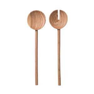 Cutlery Utensils: Olive wood salad servers
