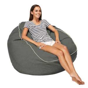 Hammocks Hanging Chairs: Coast outdoor beanbag with contrast piping XL