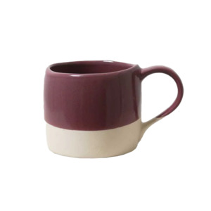 Cups Bottles: Organic mug plum gloss glaze
