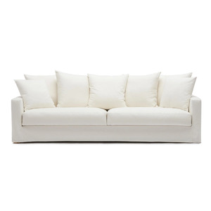 Sloopy slip cover 3-seater sofa white 205cm