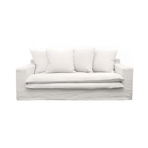 Asher slip cover 2.5 seater sofa milk