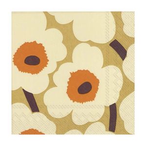 Marimekko unikko paper napkins set of 20 cream