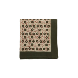 Tablecloths Napkins: Odelle block print cotton napkin