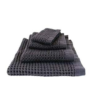 Towels Cloths: Brera waffle towel range navy