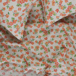 Duvets Sheets: SOW Elma floral linen fitted sheet