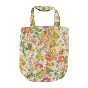 SOW Marianne floral linen tote bag