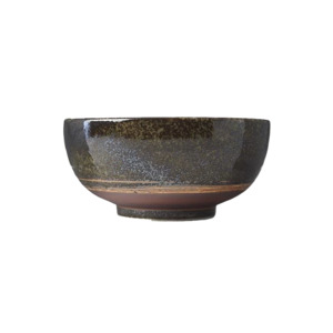 Glossy U-shaped bowl 15cm sage