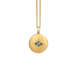 Jewellery: Temple of the Sun Mavi eye necklace gold