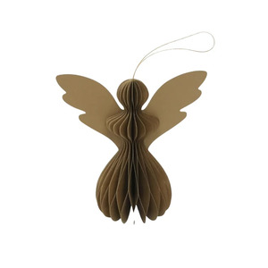 Christmas Decos: Le Papier hanging angel deco 12cm gold