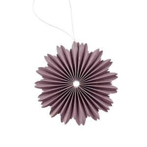 Hanging paper star ornament lavender