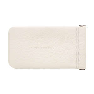 Sunglasses: Leather sunglasses pouch chalk