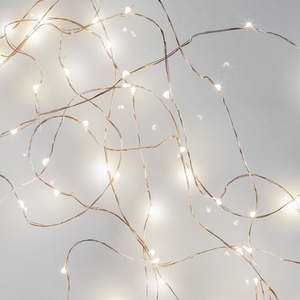 Powered fairy lights on wire 10m