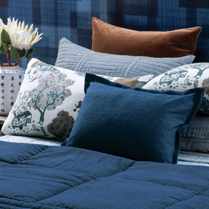 Genoa cushion cover denim 60 x 40cm