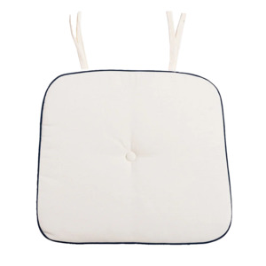 Outdoor Cushions: Alfresco outdoor chair cushion white 44cm